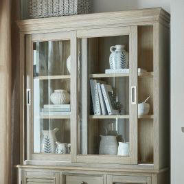 MAISON Sliding Glass Dresser Top - Brown