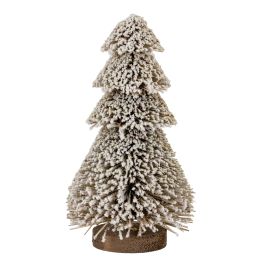 SILVA Medium Tiered Snowy Brush Tree - Brown
