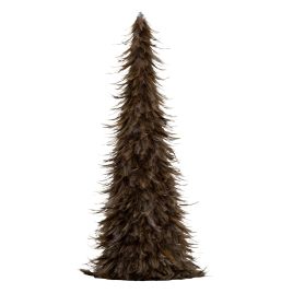 PLUME Large Fawn Feather Tree - Brown