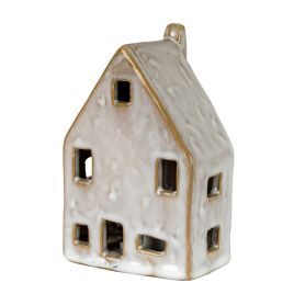 NEST Ceramic House With LED Light - White