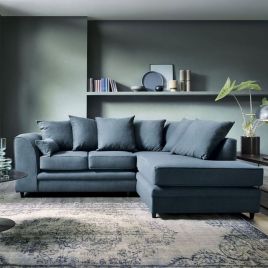 CHARMAINE Corner Sofa - Right Arm Teal