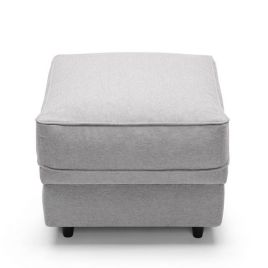 CHARMAINE Footstool - Light Grey