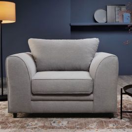 CHARMAINE Armchair - Light Grey