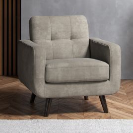 MAVERON Fabric Armchair - Antelope