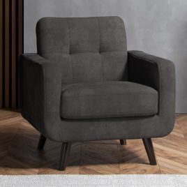 MAVERON Fabric Armchair - Graphite