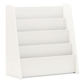 SIOV 4-Tier Kids Bookshelf with Deep Compartments for Kids Bedroom-White