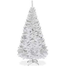 White Artificial Christmas Tree with Stand - 6ft