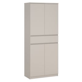 NANAIMO Shoe Cabinet with 4 Doors and 1 Drawer - Cashmere