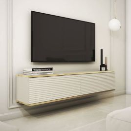 Obsidian Zenyx Floating TV Cabinet - Beige