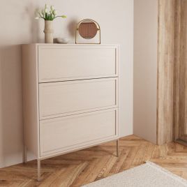 PALATIO Grey Chest of Drawer - Medium-sized, 3 Drawers