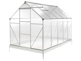 LINWELL Garden Greenhouse 190 cm - Silver