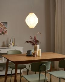 MAPARO Fabric Pendant Lamp - White