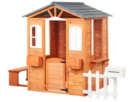 Garden Playhouse AMPELIKO Wood Light Brown
