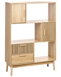 Bookcase LYNWOOD 140 cm Light Brown