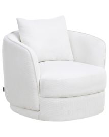 Swivel Armchair ANDALEN Off-White