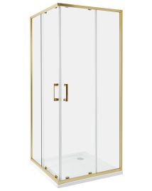 Shower Enclosure TELA 80 x 80 x 185 cm Gold