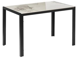 PITCOMBE Ceramic Rectangular Dining Table - White