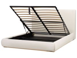 CPMAAGNE Ottoman Bed Fabric 160 x 200 cm (EU King Size) Light Beige