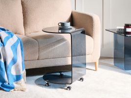 RARUXO Side Table with Wheels - Blue