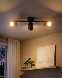 CACOVI Ceiling Spotlight - Black, 42cm