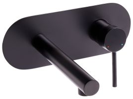 BARRISTON Wall Mounted Basin Mixer Tap Brass - Black