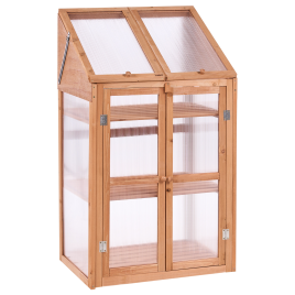 LORIANNE Balcony Greenhouse - Light Brown