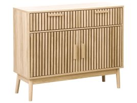 2 Drawer Sideboard Light Wood LYNWOOD