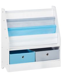 3 Tier Bookcase TUMBY 74 cm White