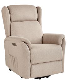 Electric Recliner Chair ELEGY Fabric Taupe