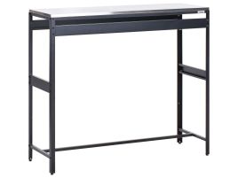 MAENAZ Outdoor Bar Table Black 40 cm 120 cm Metal