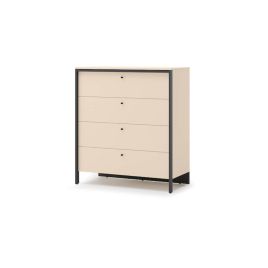 LINNA Beige Chest of Drawers - Medium-sized, 4 Drawers