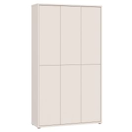 SOLARA Tall Shoe Cabinet with 6 Push to Open Doors - Sand