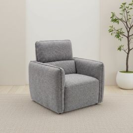 CAVERTON Fabric Armchair - Grey
