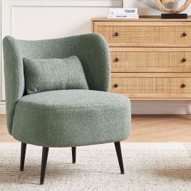 Boucle Armchair Green OTSBY