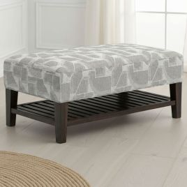 BRAMFORD Wooden Footstool - Dark Oak