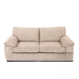 2 Seater Sofa - AMALFI Full Back Jumbo Cord Cream