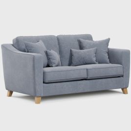 2 Seater Sofa - KRISTY Fabric - Light Blue