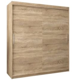 TIVERTON 2 Door Sliding Wardrobe Light Oak - 180cm