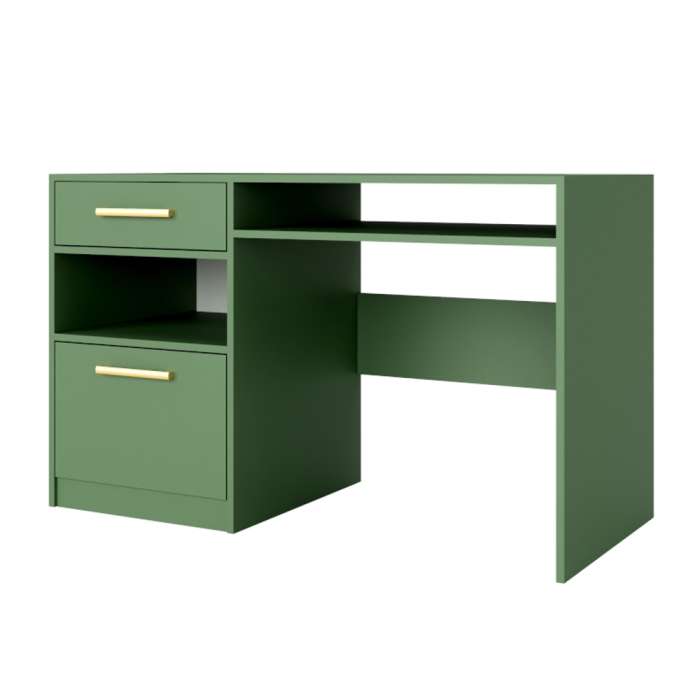 BARNSLEY Wooden Office Computer Desk - Green - Avellino & Wells
