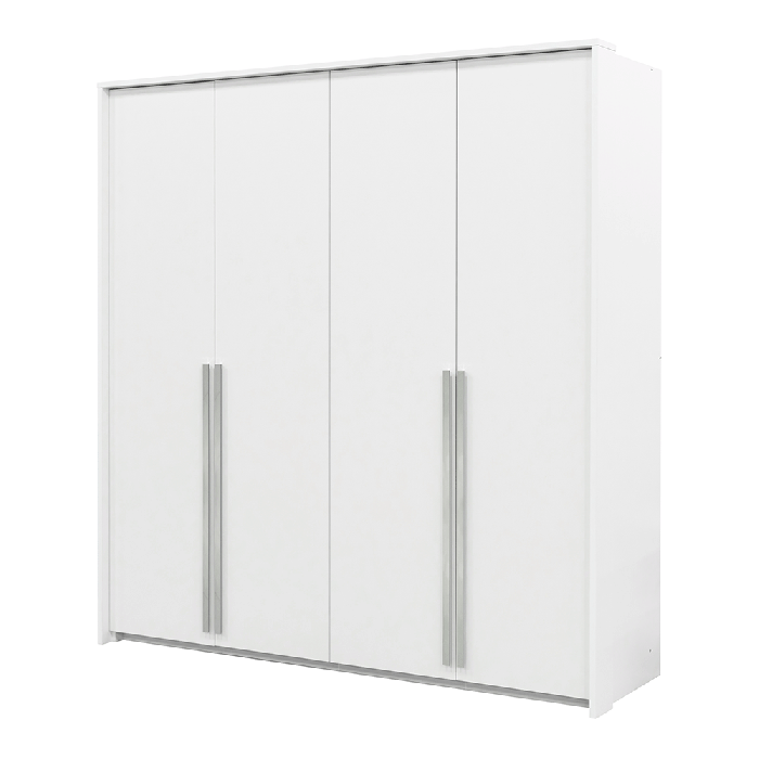 ALVERO 4 Door Wardrobe White - 210cm - Avellino & Wells