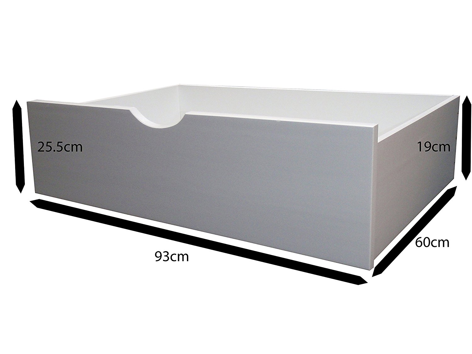 RAWAN Single Underbed Drawer White - Amanda and Co