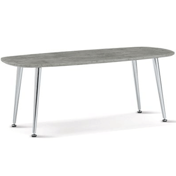 Winslow Elegance Stone Effect Coffee Table with Contemporary Chrome Legs - Sigrid Mills