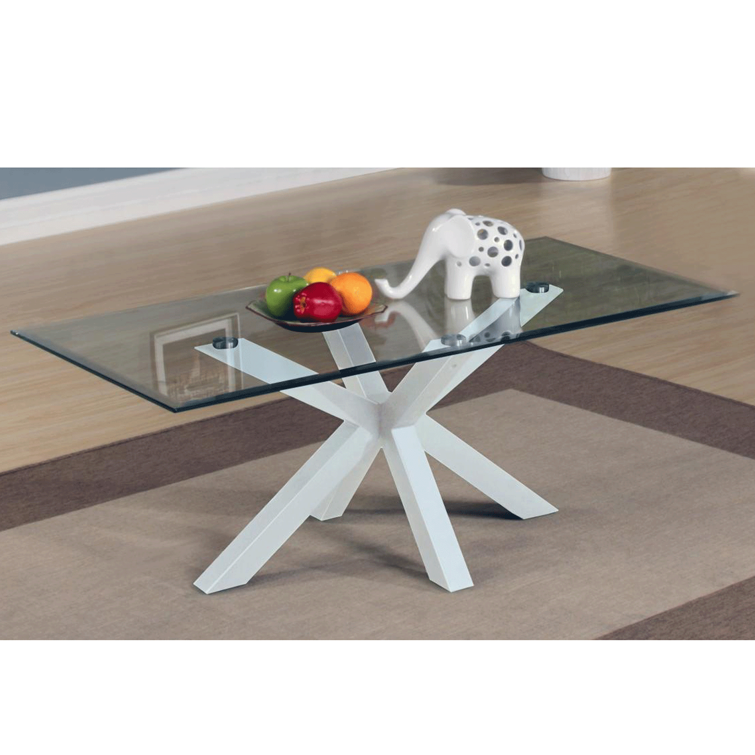 Marlow High Shine Gloss Coffee Table Contemporary Elegance in White - Sigrid Mills