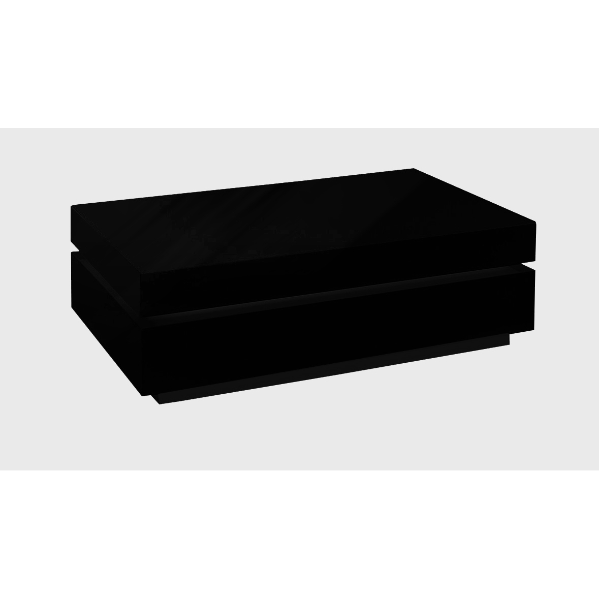 Ballymena Stylish High Gloss Coffee Table - Black - Sigrid Mills