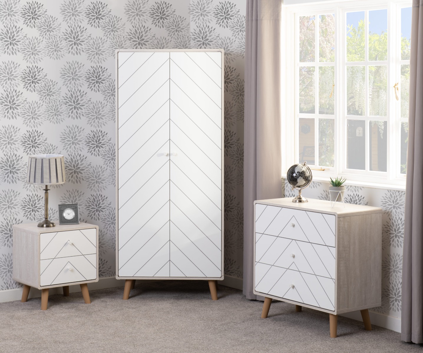 Dixie Trio - Dusty Grey White - Budget Deals
