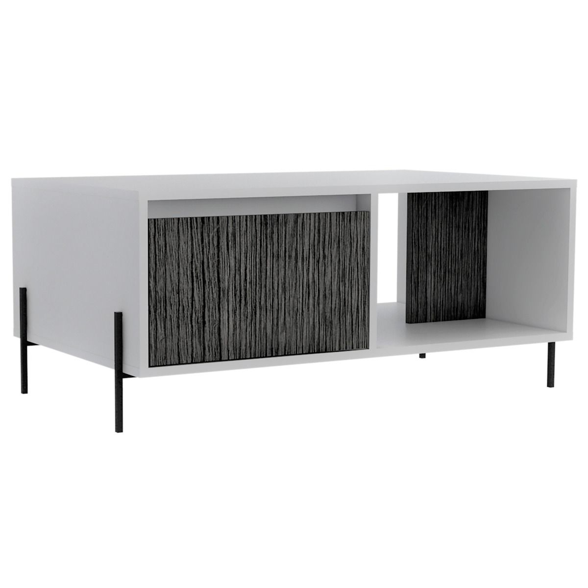 Dallas Coffee Table with Drawer - White - Colton & Sawyer