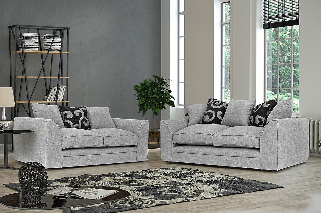 Dorota Fabric 3 Seater and 2 Seater Sofa Set - Interior Masters
