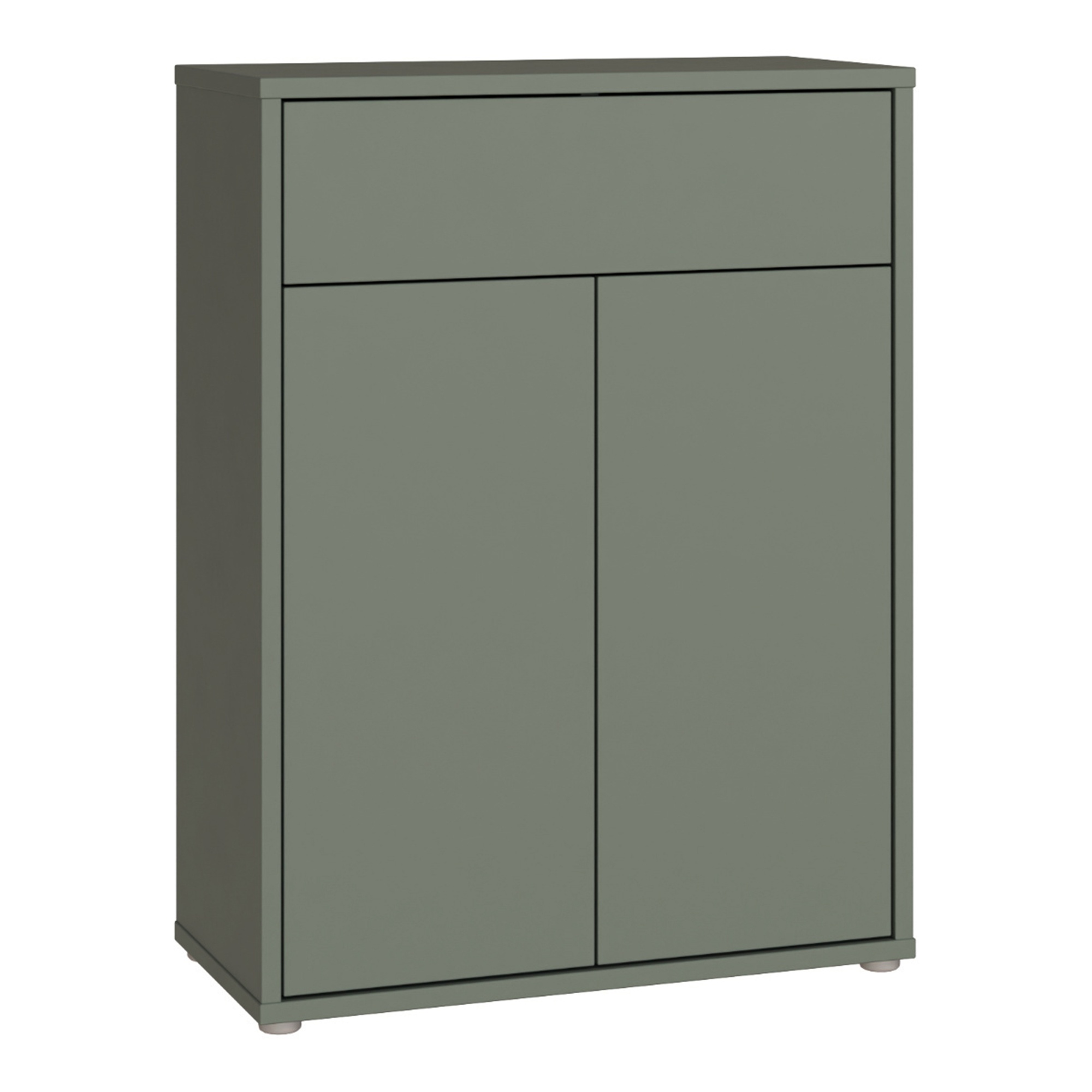 AVELINE Shoe Cabinet with 2 Doors and 1 Drawer Push to Open - Sage Green - Rosalind Collection