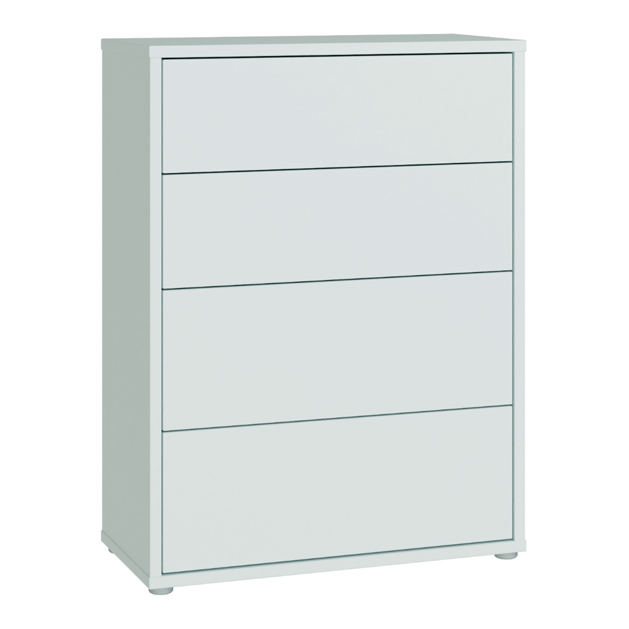 AVELINE Grey Chest of Drawers - Medium-sized, 4 Drawers - Rosalind Collection