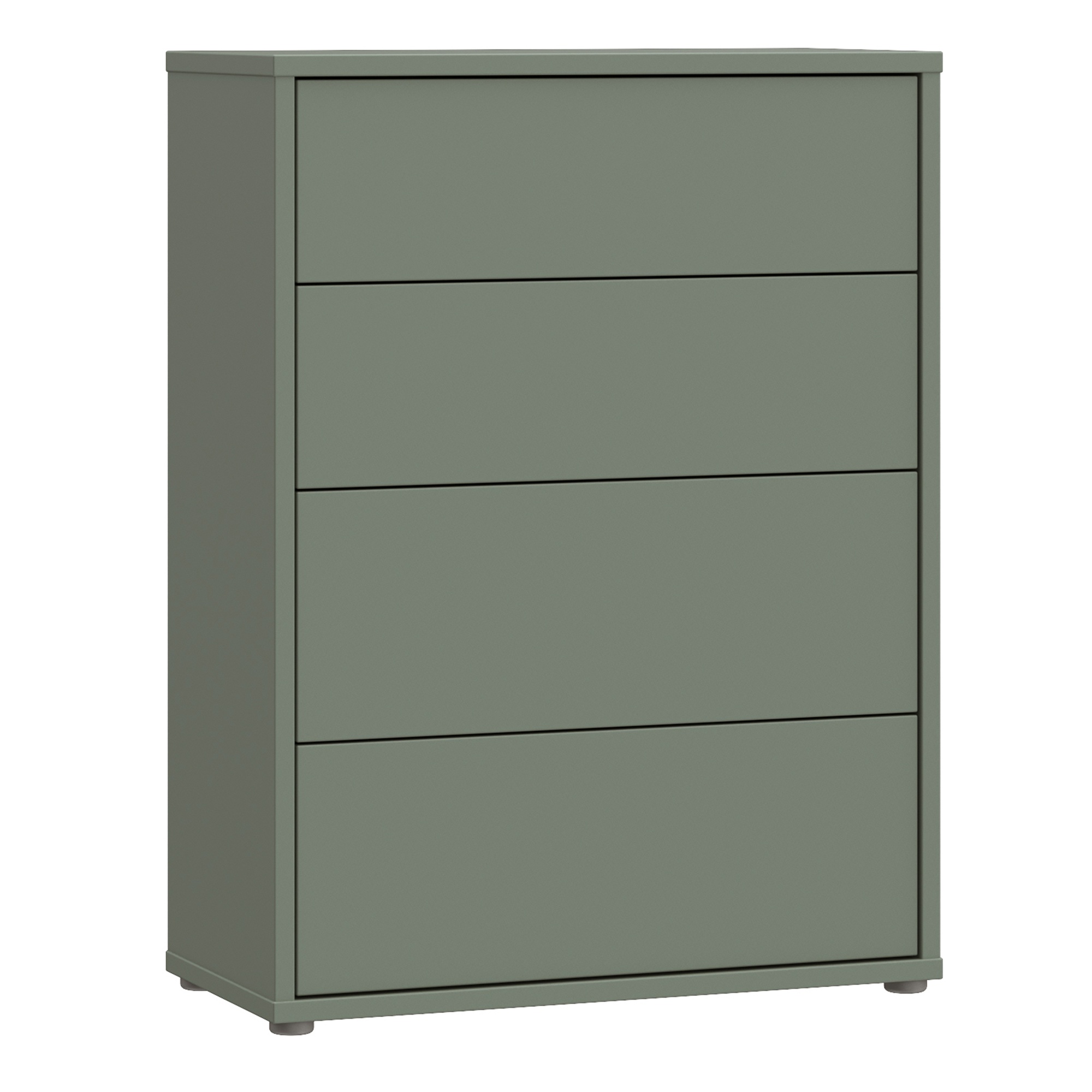 AVELINE Green Chest of Drawers - Medium-sized, 4 Drawers - Rosalind Collection